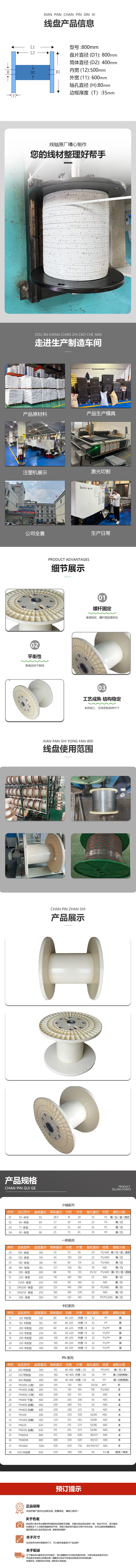 800 ABS 组合塑料线盘 detail image